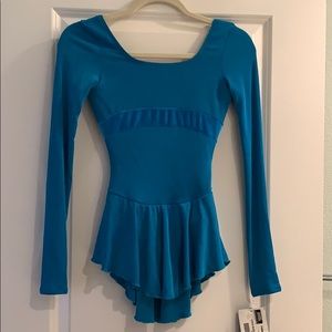 Figure skating dress turquoise new
